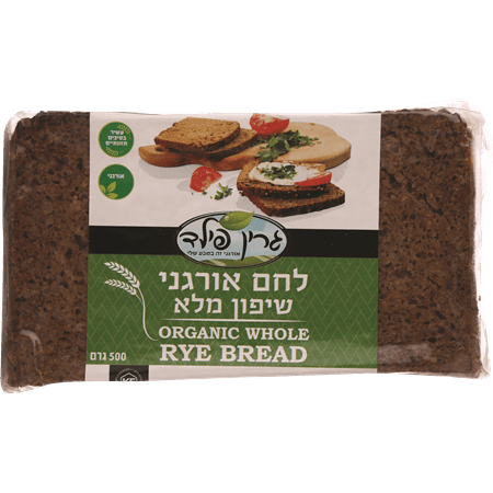 לחם שיפון מלא אורגני גרין פילד 500 גרם