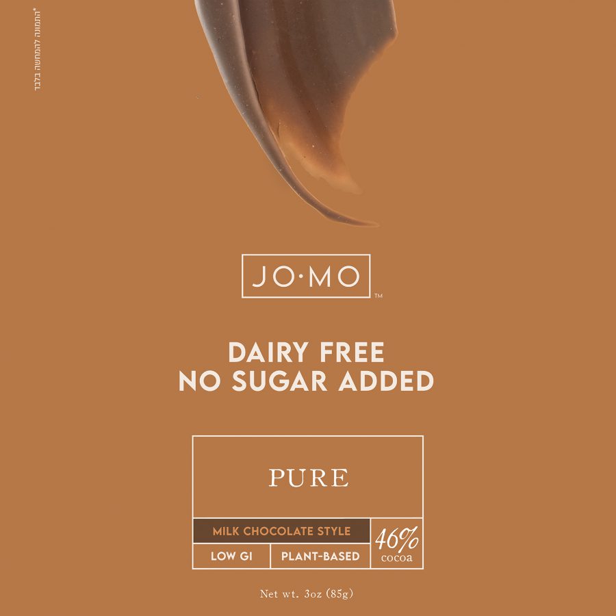 טבלת ג'ומו על בסיס שקדים בסגנון שוקולד חלב ללא תוספת סוכר