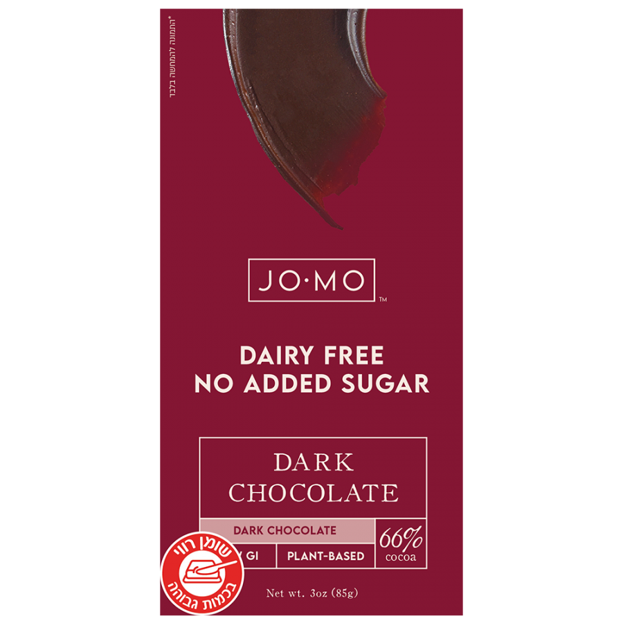 טבלת ג'ומו ללא תוספת סוכר שוקולד מריר מעולה 66% מוצקי קקאו