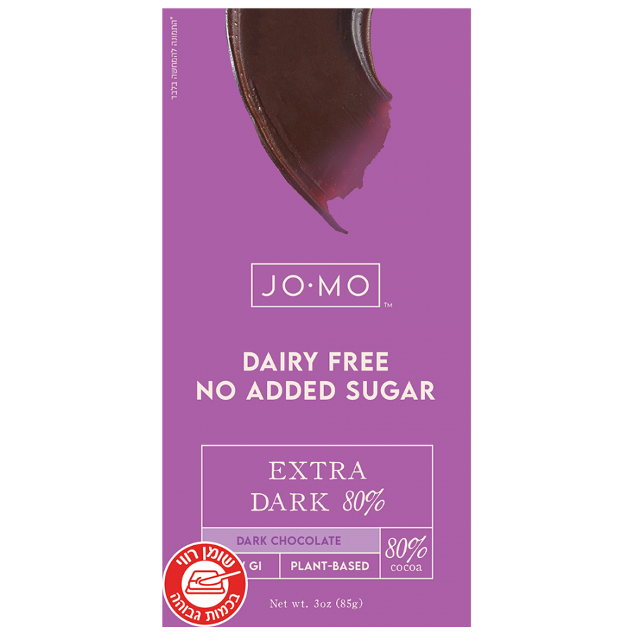 טבלת ג'ומו ללא תוספת סוכר שוקולד מריר מעולה 80% מוצקי קקאו