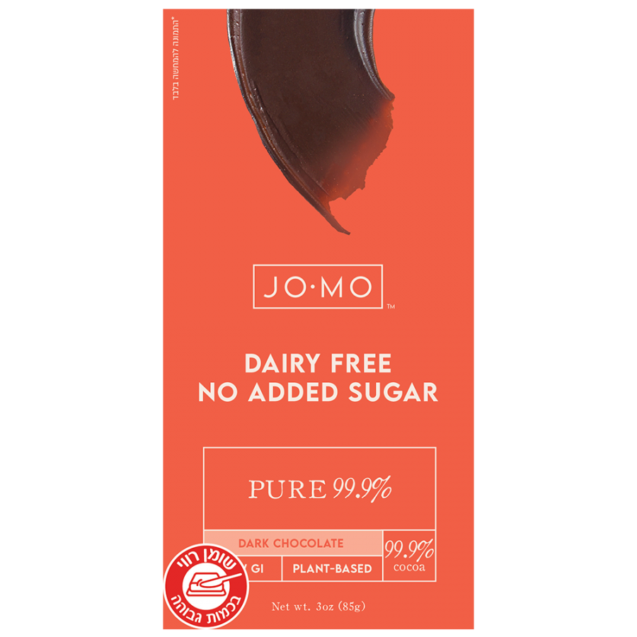 טבלת ג'ומו ללא תוספת סוכר שוקולד מריר מעולה 99.9% מוצקי קקאו