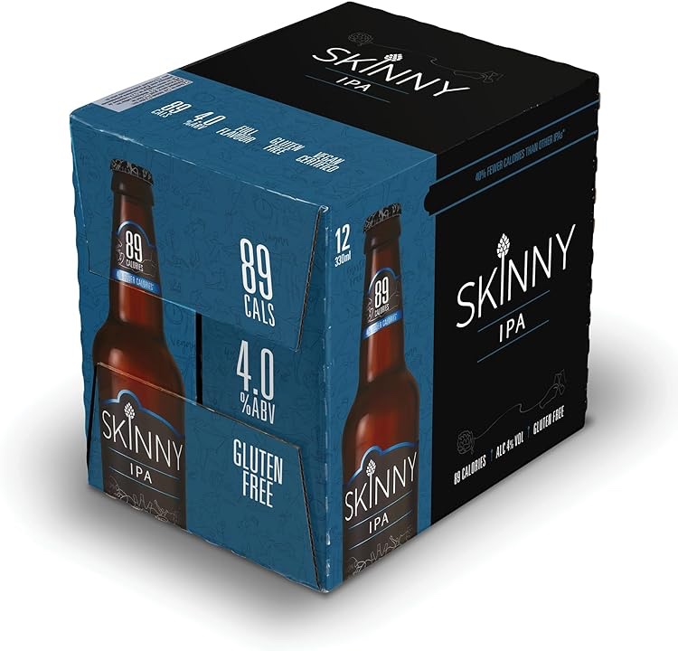 12 בקבוקי בירה סקיני IPA 330 מ"ל (ללא גלוטן) "סקיני"