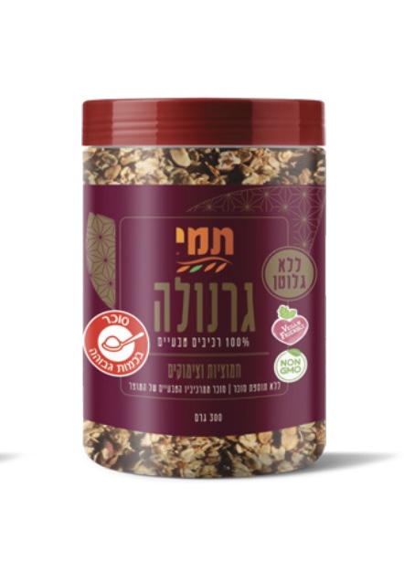 תמי גרנולה חמוציות וצימוקים  ללא גלוטן 300 גרם