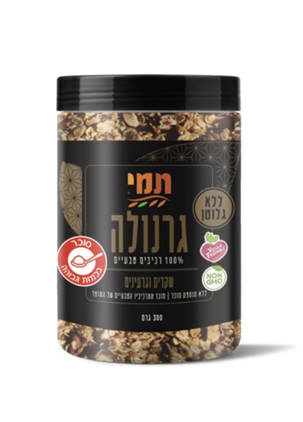 תמי גרנולה שקדים וגרעינים  ללא גלוטן 300 גרם
