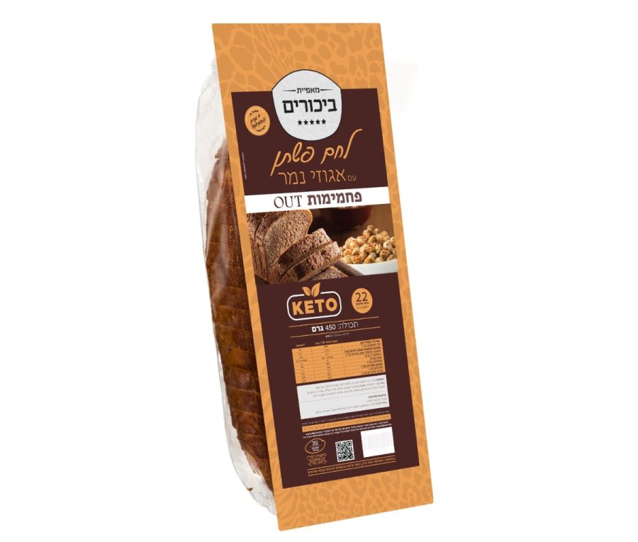 לחם פשתן אגוזי נמר ביכורים 450 גרם KETO